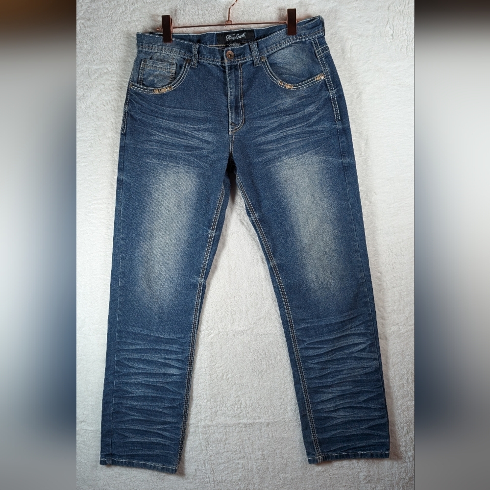 39-Relaxed Fit‎ Blue Jeans for Men